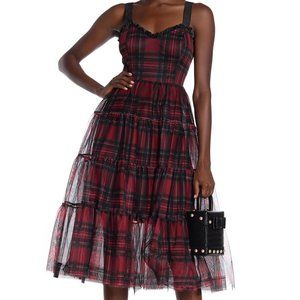 New Betsey Johnson Plaid Dress